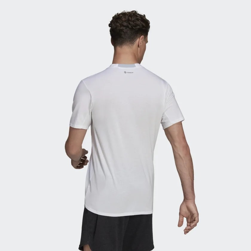 Áo Phông Adidas Nam Chính Hãng - DESIGNED FOR TRAINING TEE - Trắng | JapanSport HA6363