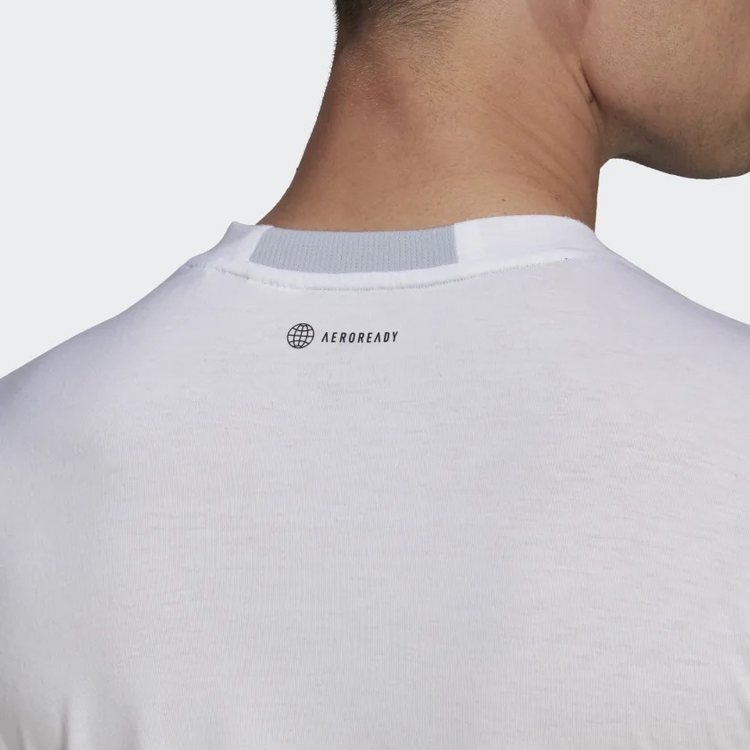 Áo Phông Adidas Nam Chính Hãng - DESIGNED FOR TRAINING TEE - Trắng | JapanSport HA6363