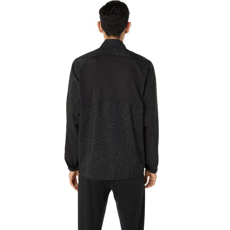 Áo Khoác Asics Chính Hãng - Cool Graphic Summer Woven  - Màu Đen | JapanSport 2031E988-001
