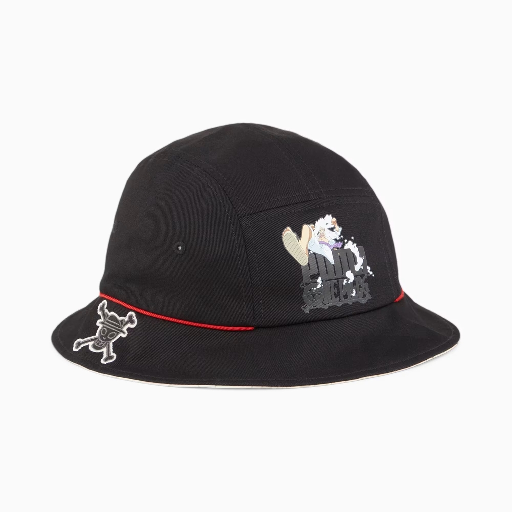 Mũ Puma Chính Hãng - PUMA x One Piece Bucket Hat trẻ em - Màu Đen | JapanSport 025375-01