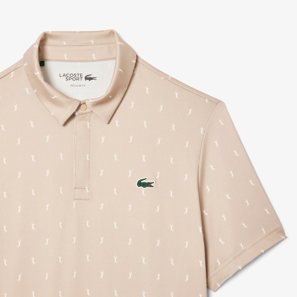 Áo Polo Lacoste Chính hãng - Dáng Suông Chống Tia UV- Màu Be | JapanSport  DH5175-51-7PT