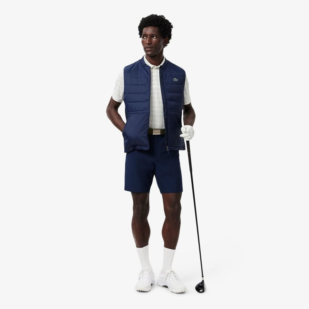 Áo Polo Golf Lacoste Nam Chính hãng - Regular Fit UV Protect Golf - Màu White / Green  | JapanSport DH5175-51-8IG