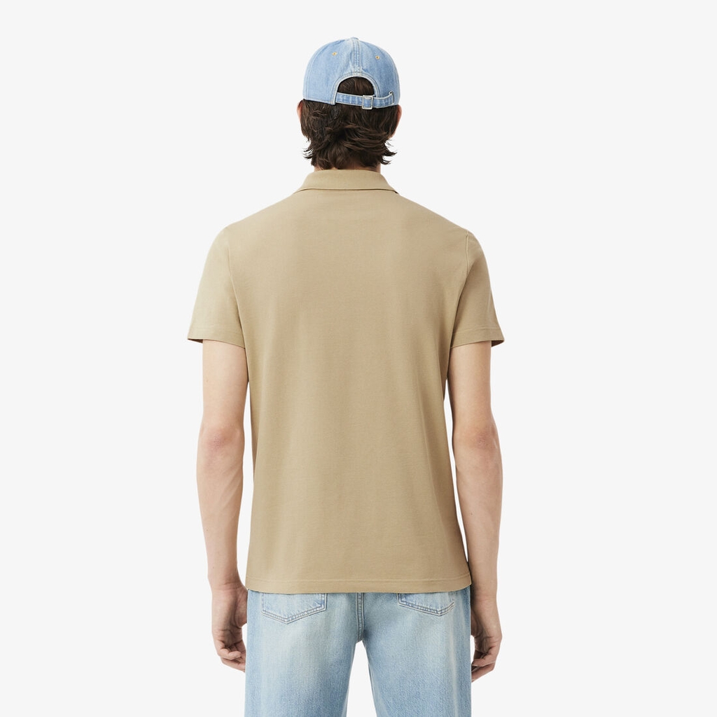 Áo Polo Golf Lacoste Nam Chính hãng - Regular Fit Cotton Blend - Màu be | JapanSport DH5522-51-02S