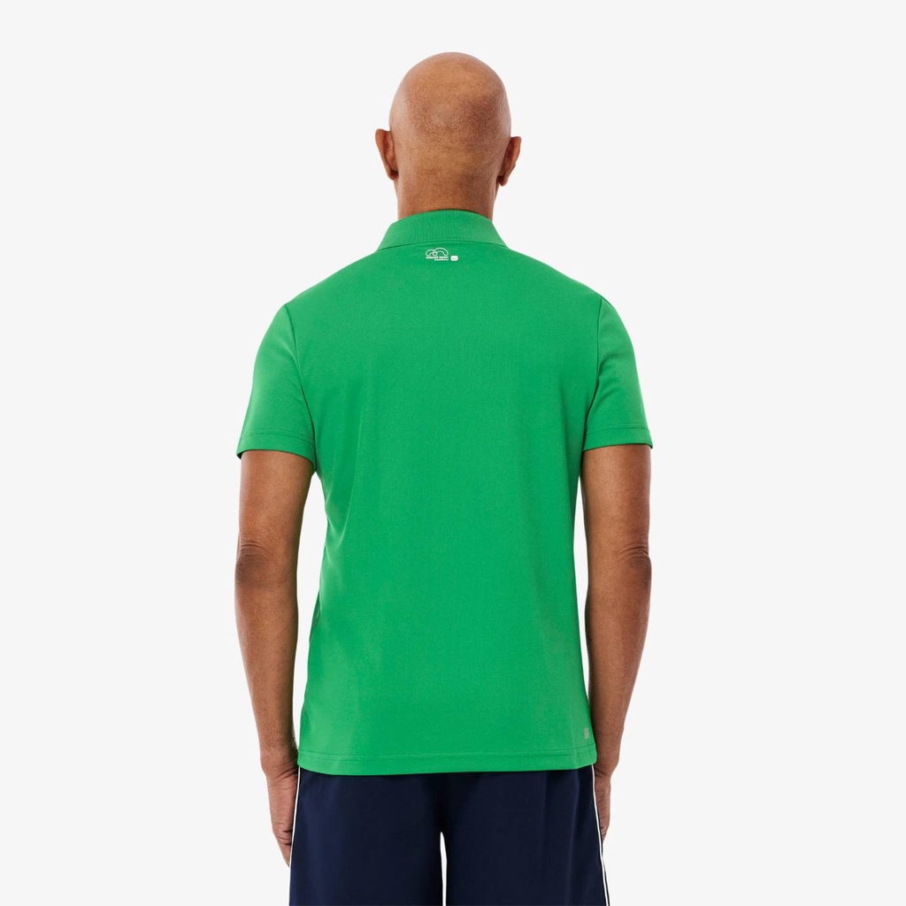 Áo Polo Lacoste Chính hãng - Regular Fit Miami Open Graphic - Màu Xanh | JapanSport DH8632-51-SIW