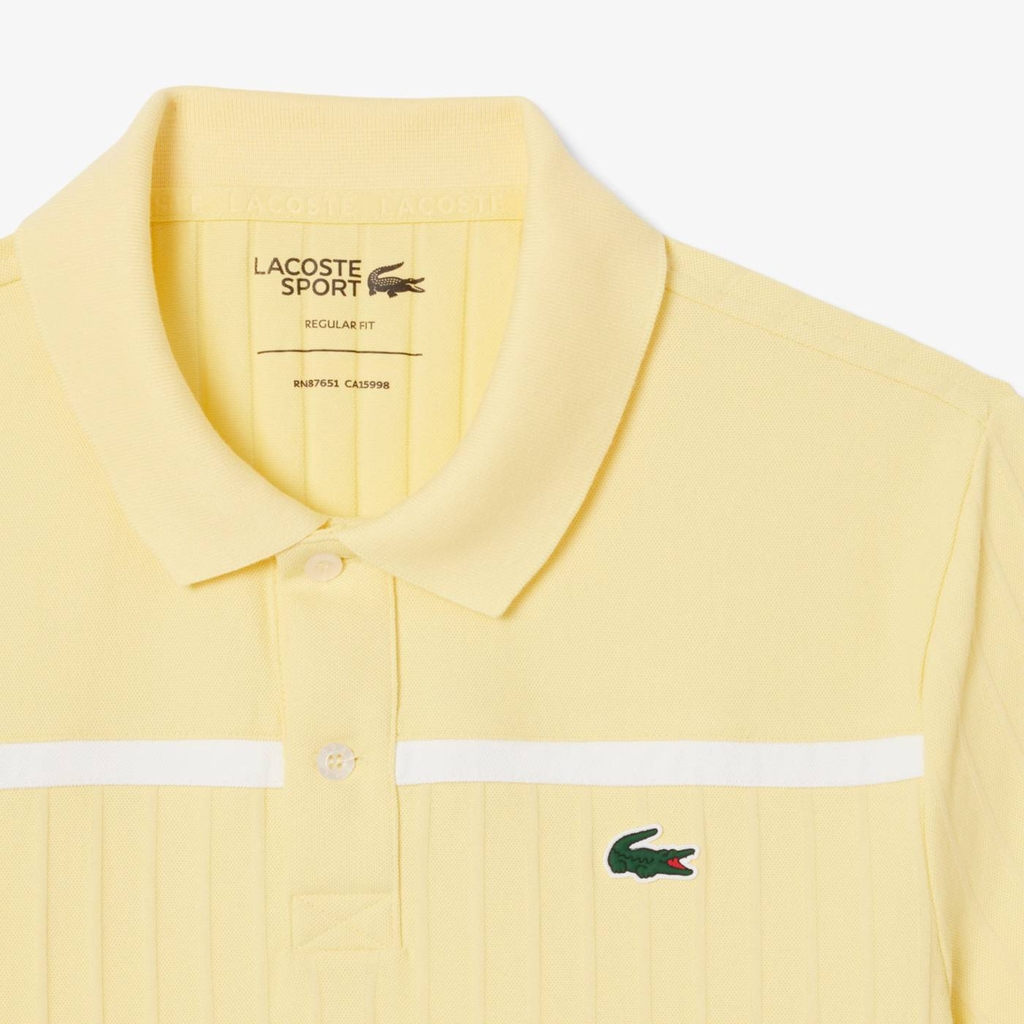 Áo Polo Lacoste Chính hãng - Ultra Dry Badge Accent Tennis Heritage - Màu Vàng | JapanSport DH8960-51-KCD