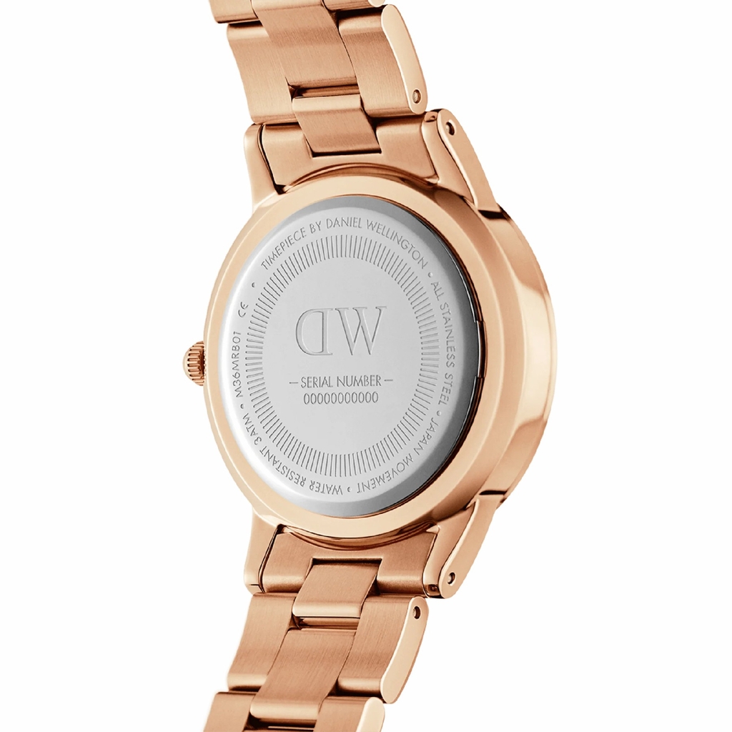 Đồng Hồ Daniel Wellington Nữ Chính Hãng - Iconic Link Rose Gold-tone Dial Ladies - Màu vàng | JapanSport DW00100401