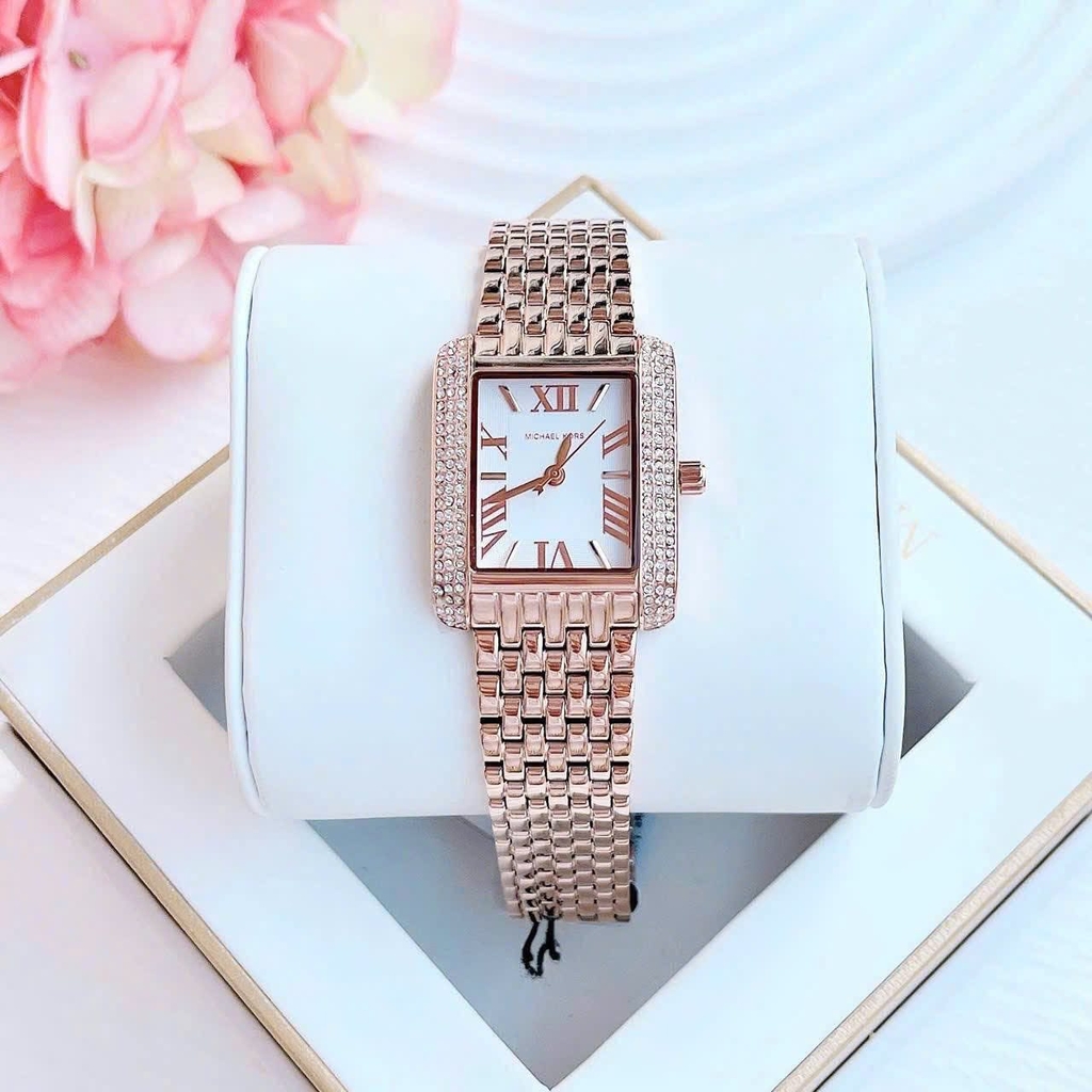 Đồng hồ Michael Kors Chính hãng - Emery Rose Gold Watch 33mm – Nữ – Quartz (Pin) | JapanSport mk4743