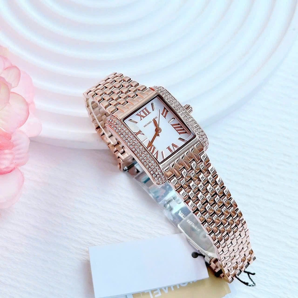 Đồng hồ Michael Kors Chính hãng - Emery Rose Gold Watch 33mm – Nữ – Quartz (Pin) | JapanSport mk4743