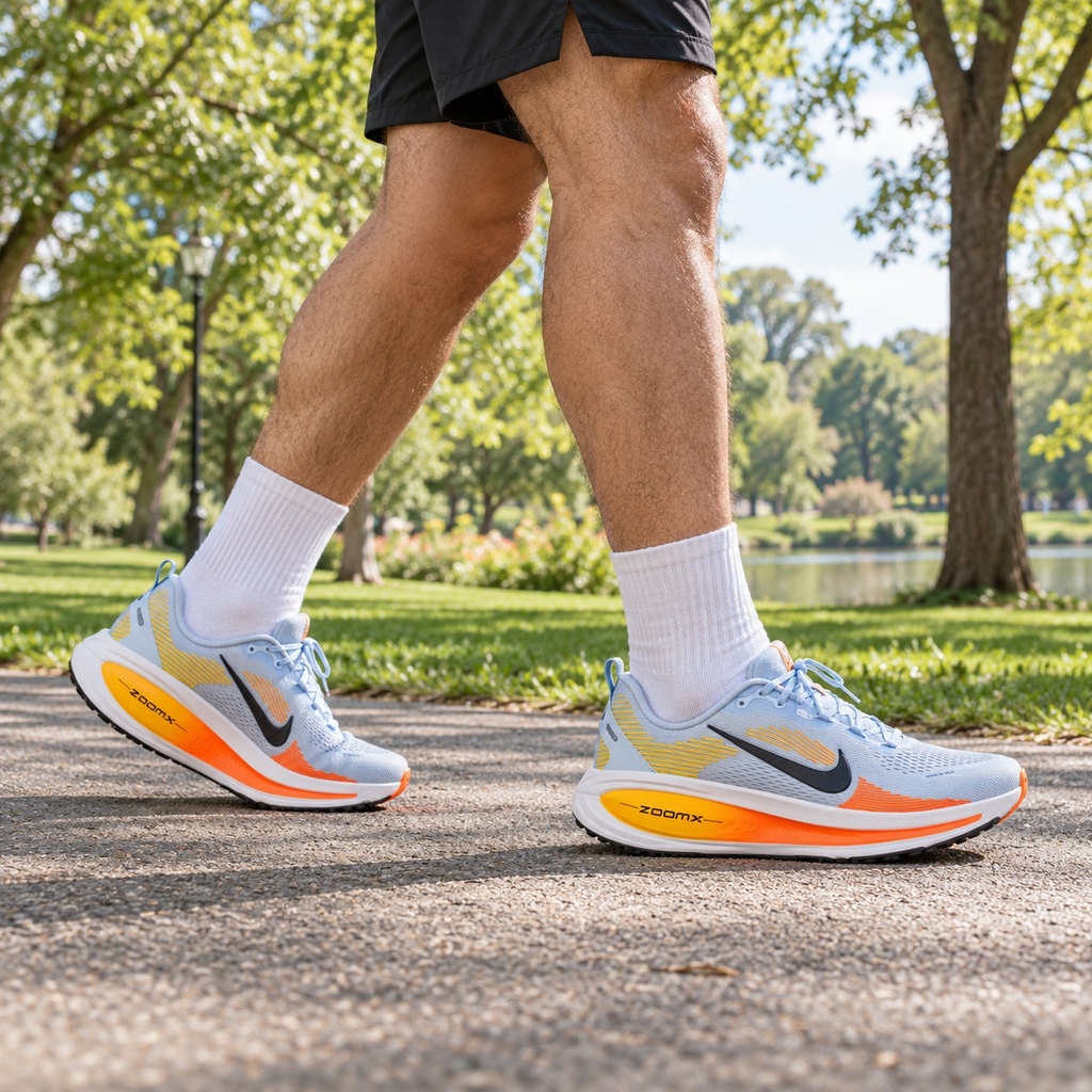 Giày chạy nam Nike Chính Hãng - Vomero 18 - Màu Xám/Cam | JapanSport HM6803-404