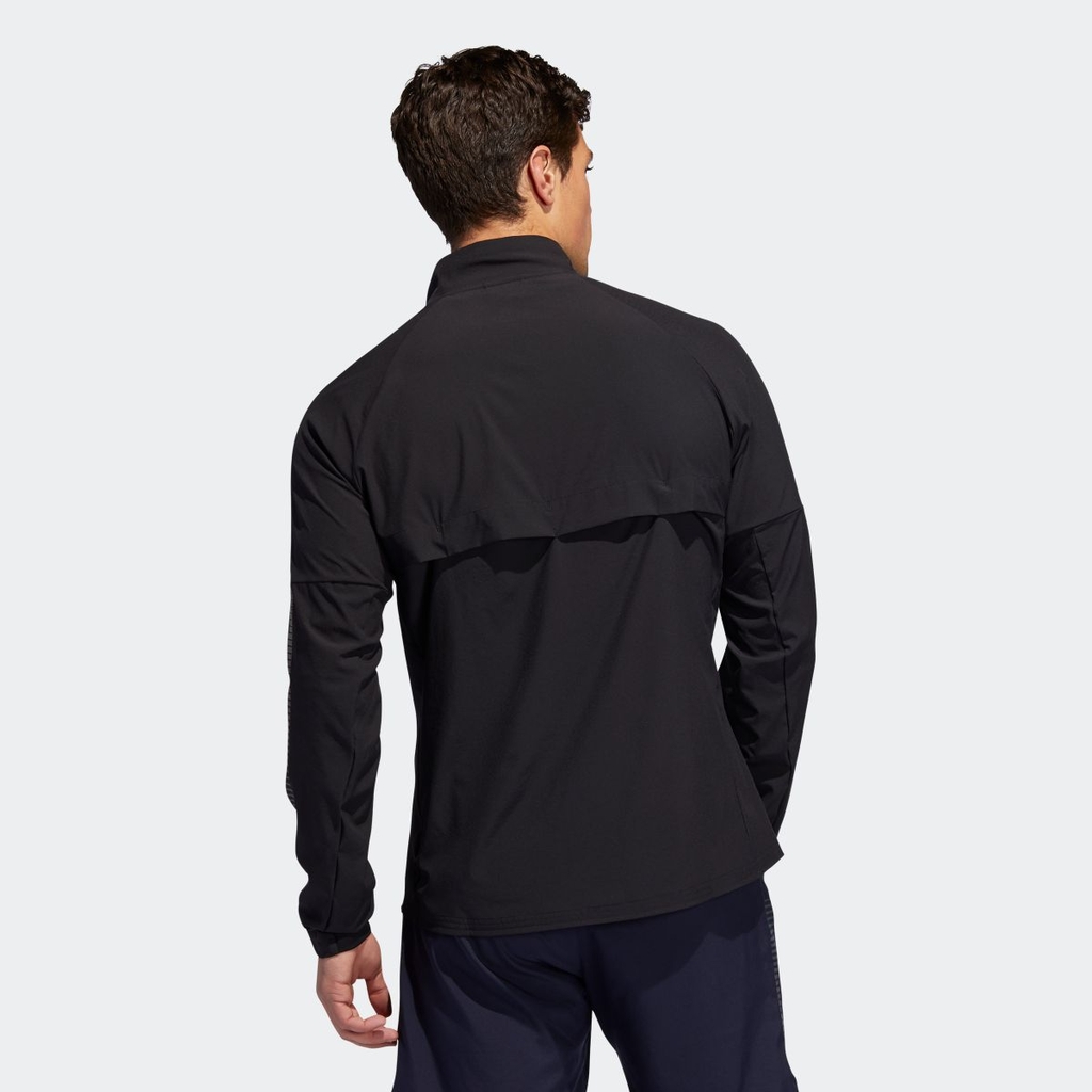 Áo Khoác gió nam Adidas Chính hãng - Rise Up N Run Jacket - Black | JapanSport DZ1575
