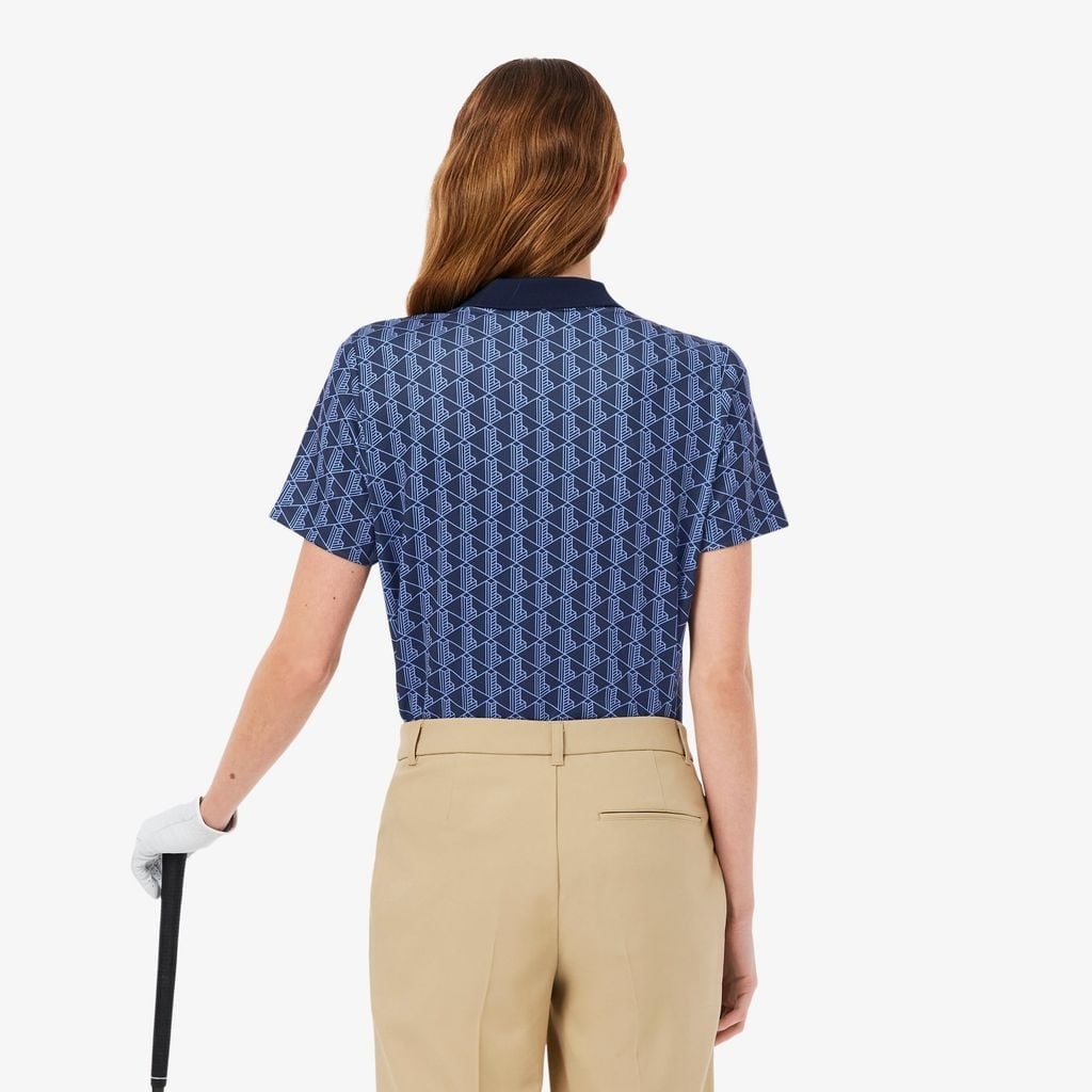 Áo Polo Lacoste Chính hãng - Polo Golf Lacoste Nữ Dáng Suông Dáng Suôn Chống Tia Uv - Màu Navy | JapanSport PF7453-51-AIT