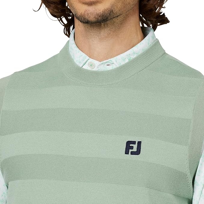 Áo Vest FOOTJOY Chính Hãng - FootJoy Knit Crew Neck Vest - Màu Xanh | JapanSport 38613 FJ-F25-M05