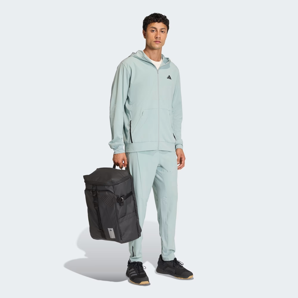 Áo Khoác Adidas Nam Chính Hãng - D4T WORKOUT FULL-ZIP HOODIE - Màu Xanh | JapanSport KA4824