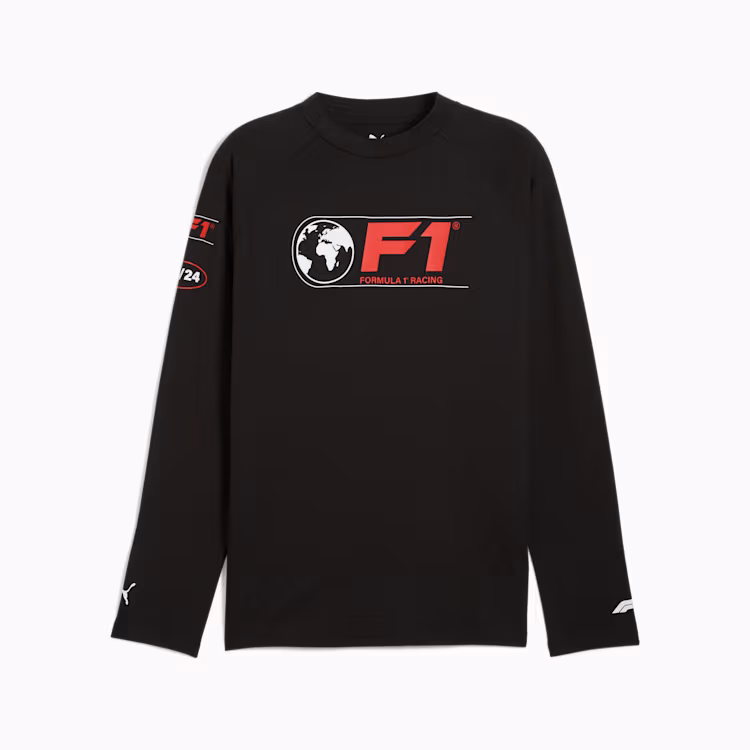 Áo Dài Tay Puma Chính hãng -  F1® Longsleeve Tee Men - Màu Đen | JapanSport 632669-01