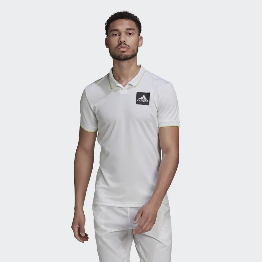 Áo Polo Adidas Chính Hãng - Polo Tennis Freelift HEAT.RDY Paris - Trắng | JapanSport HC7698