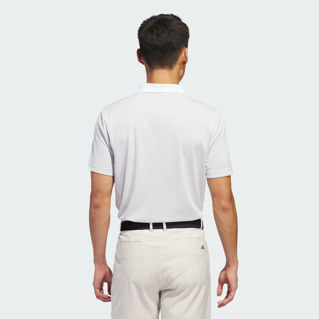 Áo Polo Golf Adidas Nam Chính Hãng - Adi Performance Heathered Polo Shirt - Màu Trắng | JapanSport IU4487