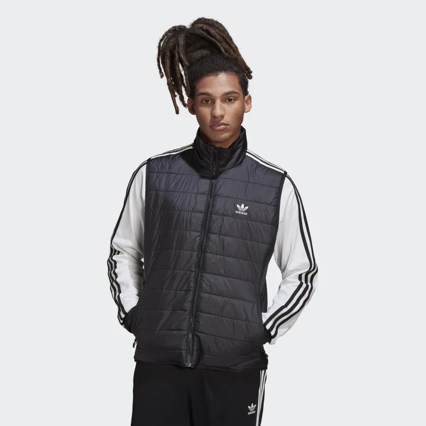 Áo Khoác Adidas Chính Hãng - PADDED STAND COLLAR PUFFER VEST - Đen | JapanSport HL9217