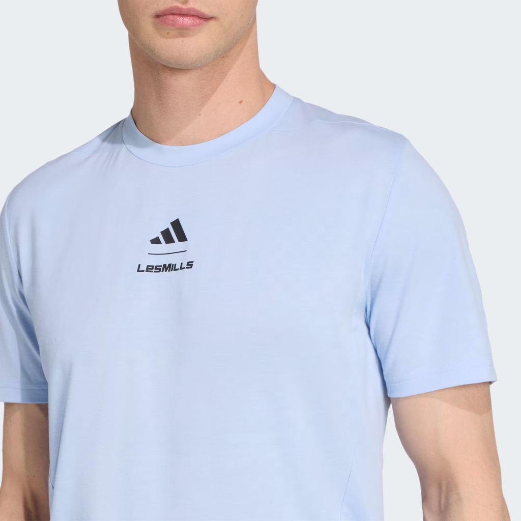 Áo Phông Adidas Nam Chính Hãng - Les Mills Graphic T-Shirt - Màu Xanh | JapanSport KD4346