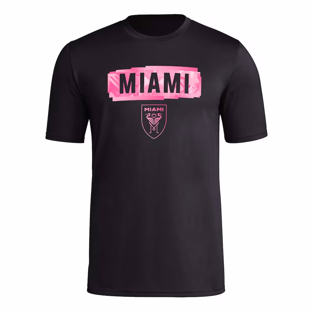 Áo Phông Adidas Nam Chính Hãng - Inter Miami CF Local Pop Short Sleeve Pre-Game T-Shirt - Màu đen | JapanSport IP0904