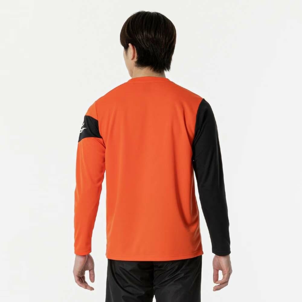 Áo Dài Tay Nam Mizuno Chính Hãng - N-XT Long Sleeve T-Shirt - Màu Cam | JapanSport 32JAB740-55