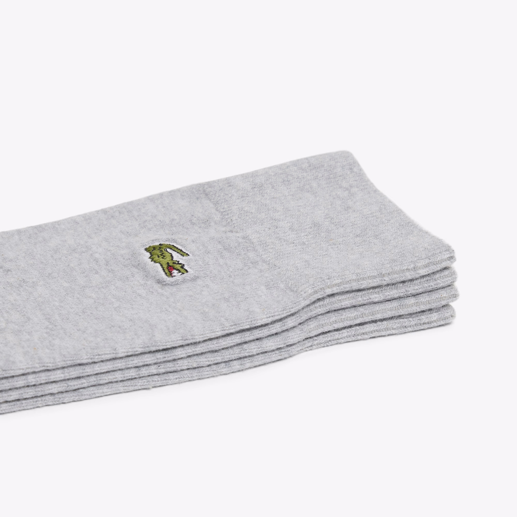 Set Tất Lacoste Chính Hãng - Unisex 2-Pack Long Socks -Màu Xám | JapanSport RA3147-51-P5V