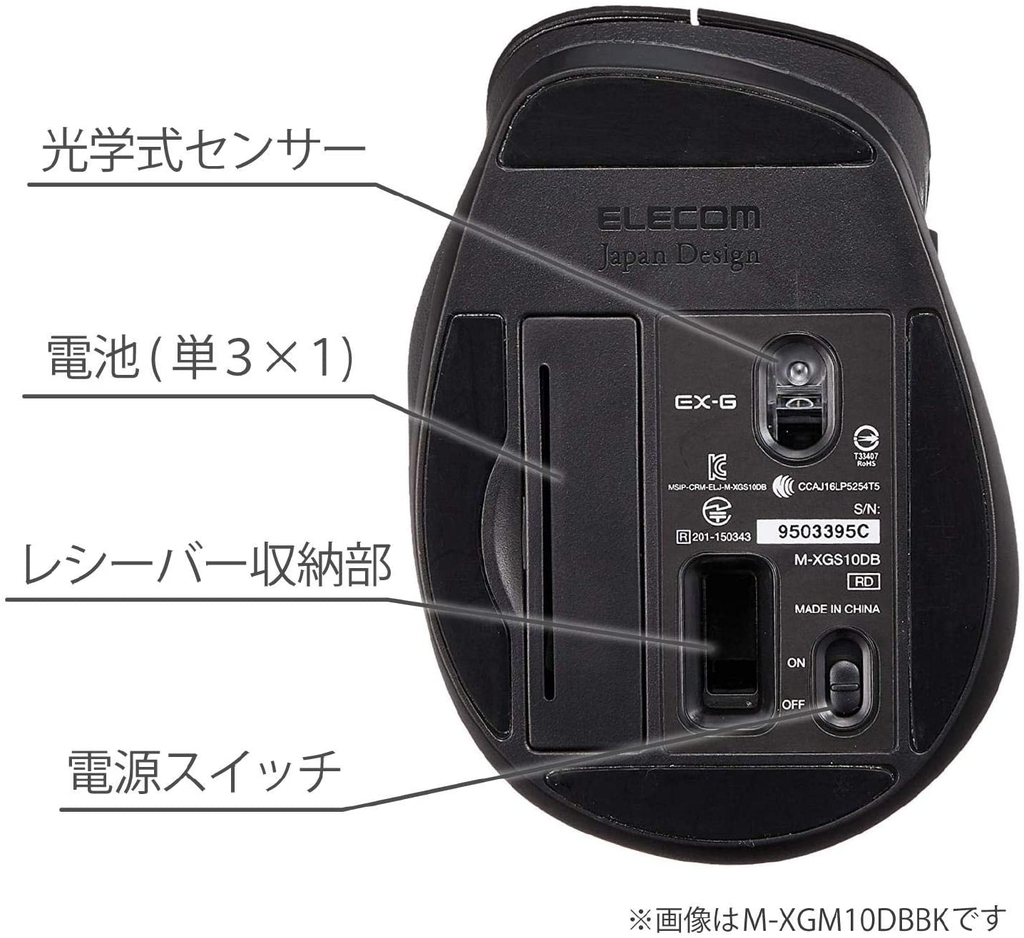 Chuột máy tính Elecom 5 nút - M-XGM10DBBK/EC | JapanSport