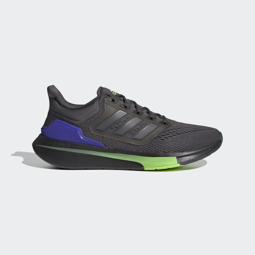 Giày chạy Adidas Chính hãng - EQ21 RUN Nam - Đen Xám | JapanSport H00515