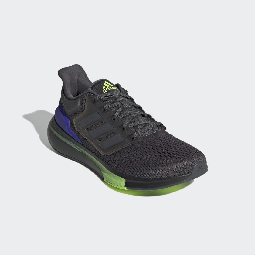 Giày chạy Adidas Chính hãng - EQ21 RUN Nam - Đen Xám | JapanSport H00515