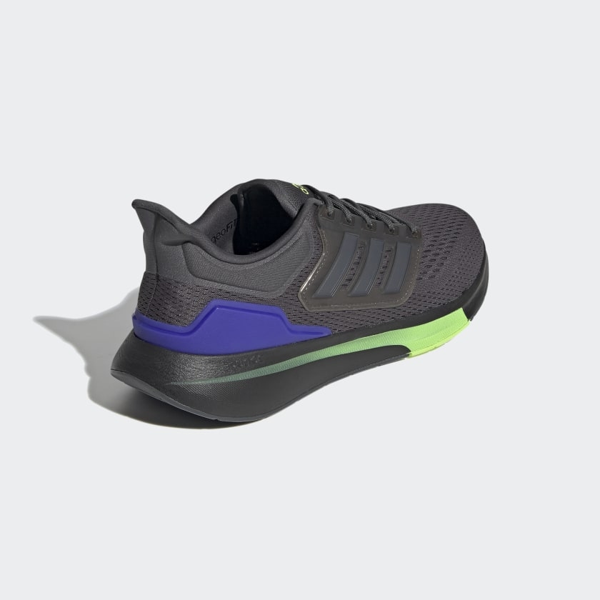 Giày chạy Adidas Chính hãng - EQ21 RUN Nam - Đen Xám | JapanSport H00515