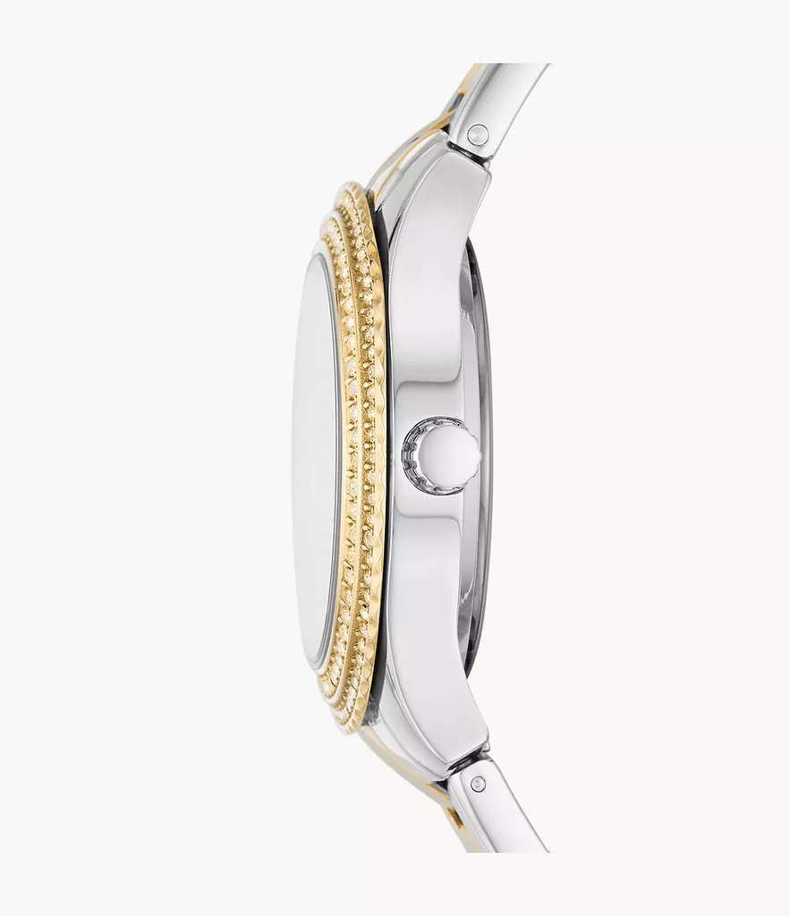 Đồng hồ Nữ Fossil Chính hãng - Stella 30mm Two-Tone Sang Trọng – Máy Quartz | JapanSport  ES5138