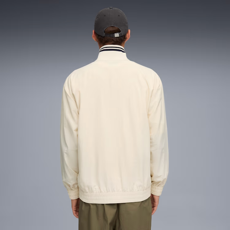 Áo Khoác Puma Chính Hãng - Unisex Premium ESS Relaxed Track Jacket - Màu Trắng| JapanSport 634028-87