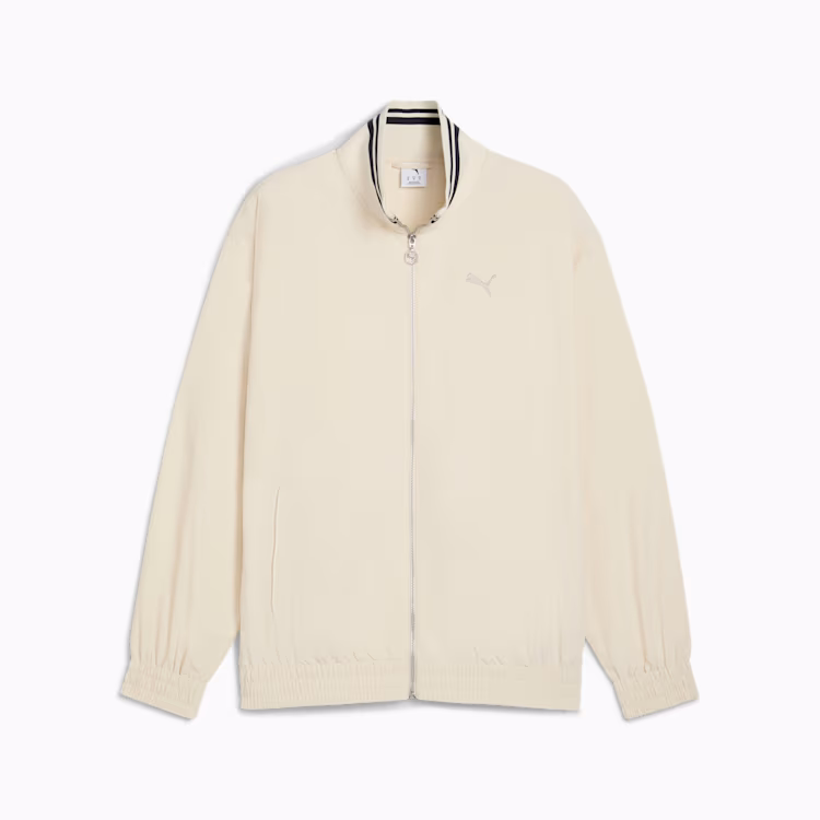 Áo Khoác Puma Chính Hãng - Unisex Premium ESS Relaxed Track Jacket - Màu Trắng| JapanSport 634028-87