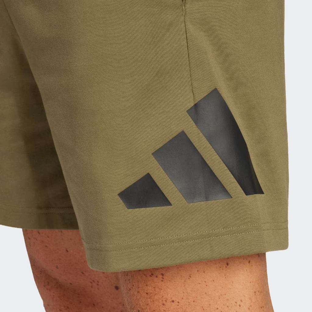 Quần Short Adidas Chính Hãng - Essentials Big Logo Single Jersey - Màu xanh | JapanSport IN6184