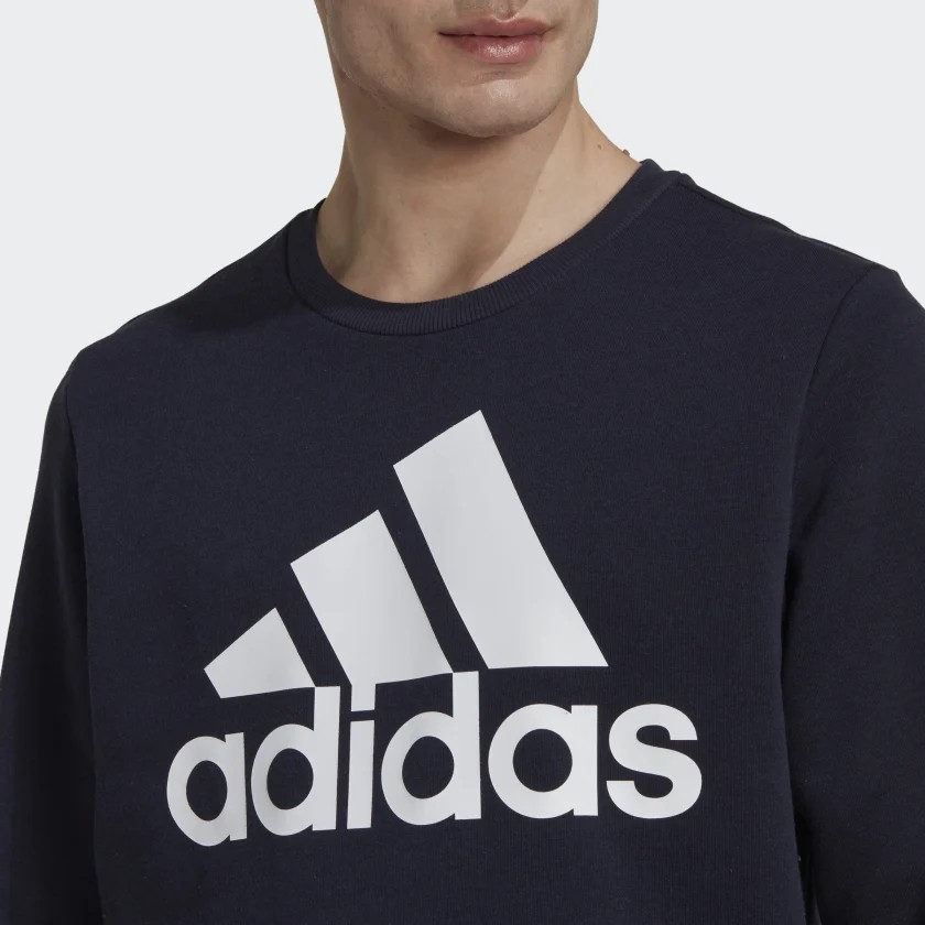 Áo Khoác Adidas Nam Chính Hãng - Essentials Big Logo Sweatshirt - Xanh | JapanSport HL2298