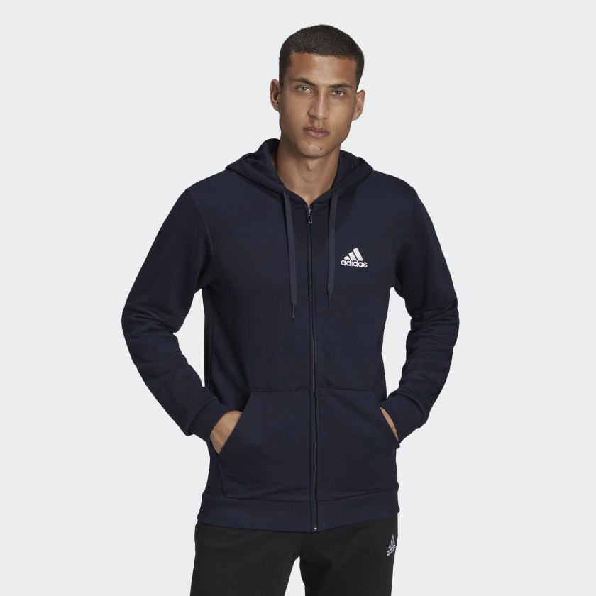 Áo Khoác Adidas Chính hãng - Essentials French Terry Big Logo Track Jacket - Xanh | JapanSport GK9045