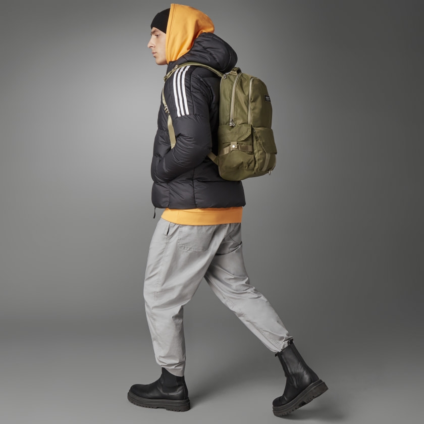Áo Khoác Lông vũ Adidas Chính hãng - Essentials Midweight Down Hooded Jacket - Black | JapanSport GT9141