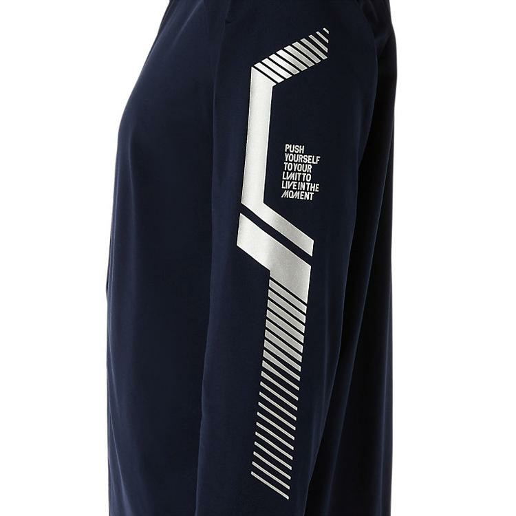 Áo Khoác Asics Chính Hãng - LIMO Fleece-Lined Stretch Knit Jacket - Màu Navy | JapanSport 2031D576-400