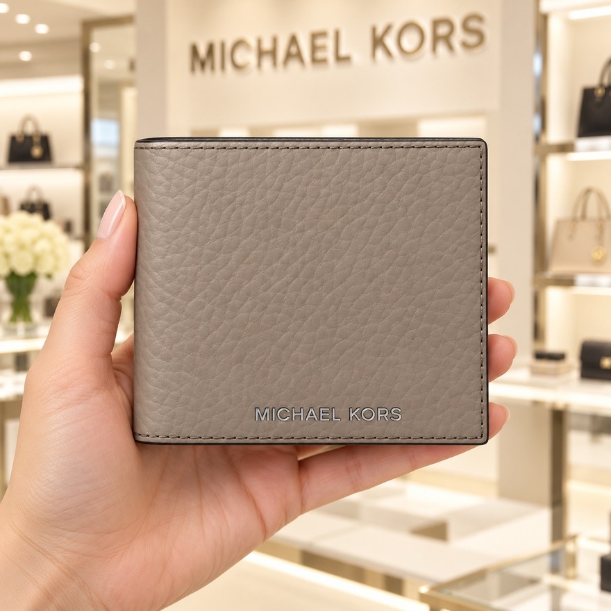 Ví Michael Kors Chính Hãng - Hudson  - Màu Be Xám | JapanSport 39S4LHUF2L