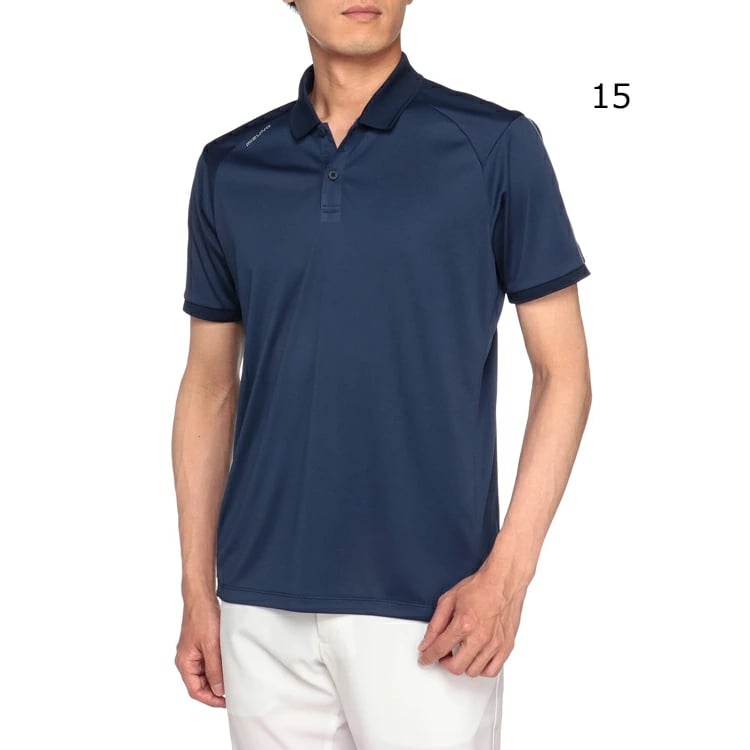 Áo Polo Mizuno Chính Hãng - Smooth Short Sleeve Ribbed - Màu Xanh Đậm | JapanSport E2MAA009-15