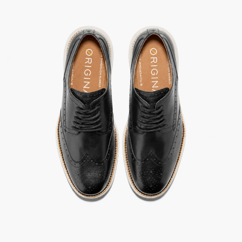 Giày Cole Haan Nam Chính Hãng - ØriginalGrand Remastered Wingtip Oxfords - Màu Đen | JapanSport C39598