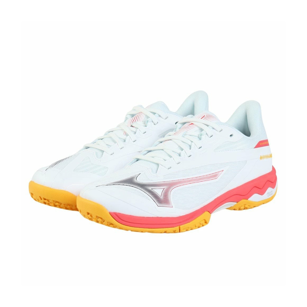 Giày Tennis Mizuno Chính hãng - Wave Exceed Court Wide OC - Màu Trắng | JapanSport 61GB2518-60
