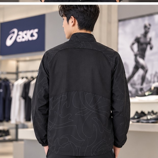 Áo Khoác Asics Chính Hãng -Cool Graphic Summer Woven Jacket -  | JapanSport 2031E988   001
