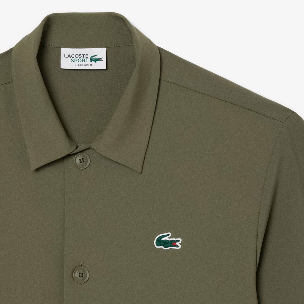 Áo Polo Lacoste Chính hãng - Ultra Dry Printed Stretch - Màu Xanh | JapanSport CH4903-51-E9F