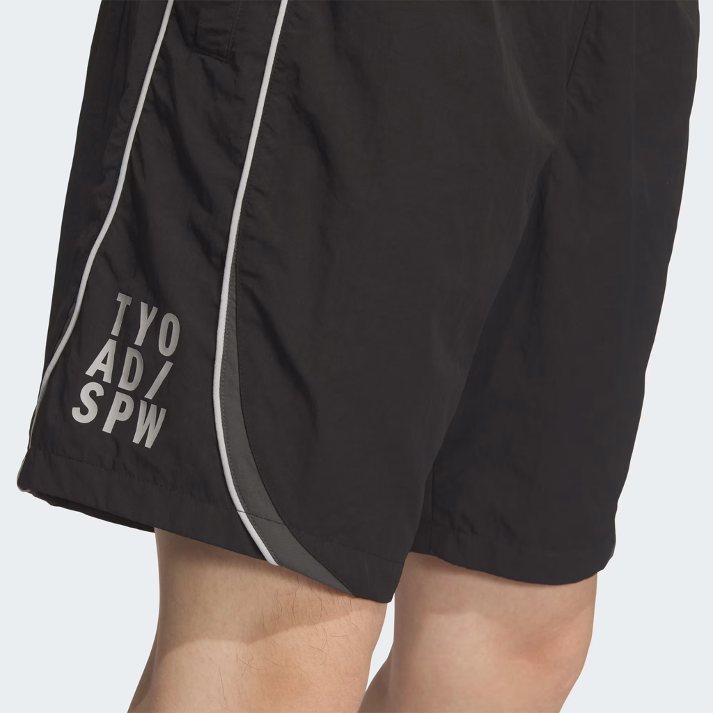 Quần Short Adidas Nam Chính Hãng - Brand Love Loose Fit Light Woven 8-Inch Shorts - Màu Đen | JapanSport KF3693