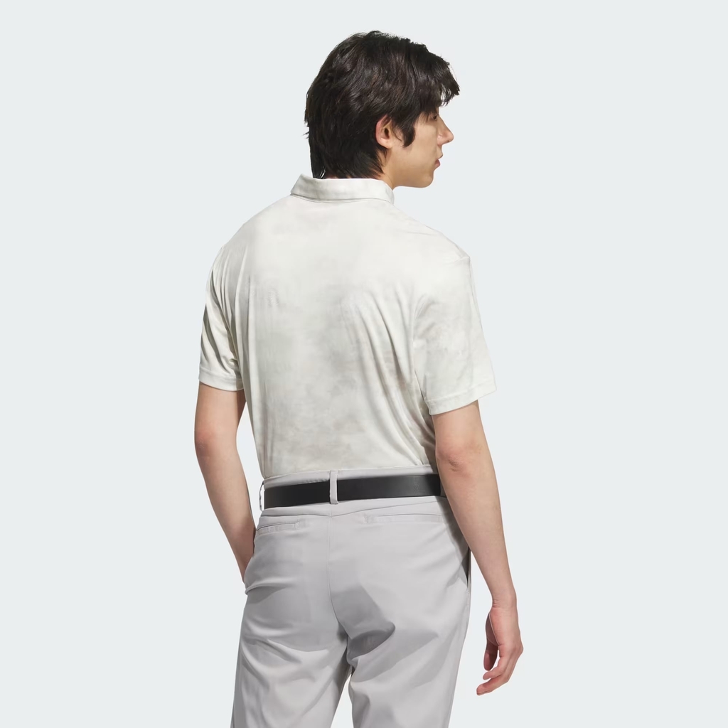 Áo Polo nam Adidas Chính Hãng - Short-Sleeve Printed Pattern - Màu Trắng Kem | JapanSport JE7142