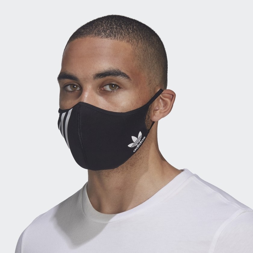 Set 3 chiếc Khấu trang Adidas Chính hãng - Face Covers - Không dùng trong y tê - Đen | JapanSport HC4703