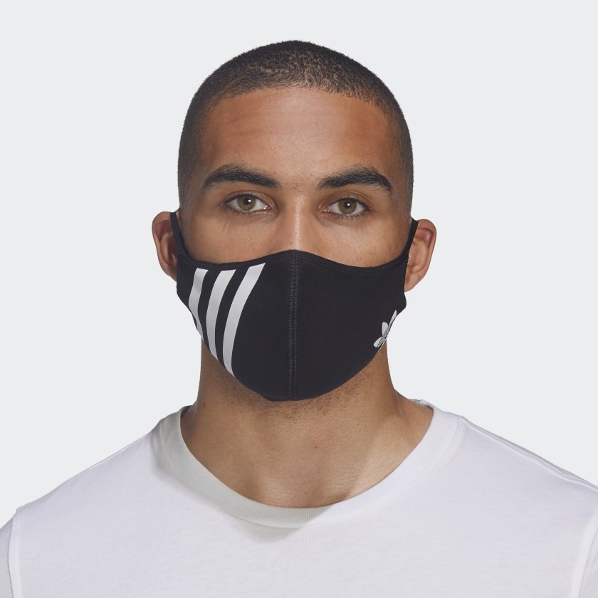 Set 3 chiếc Khấu trang Adidas Chính hãng - Face Covers - Không dùng trong y tê - Đen | JapanSport HC4703