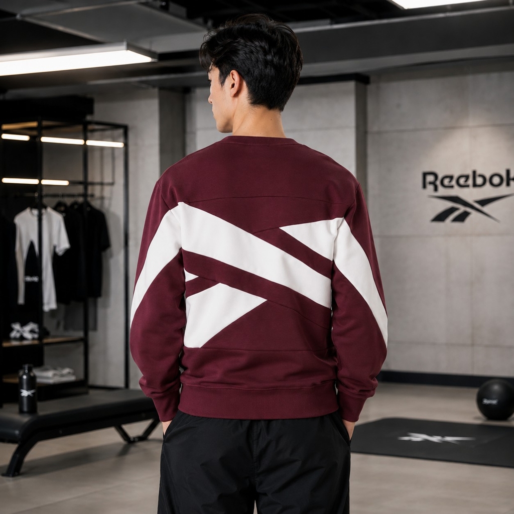 Áo Dài Tay Reebok Chính Hãng - Classic Vector Crewneck Sweatshirt - Màu Đỏ Đô | JapanSport 100036144