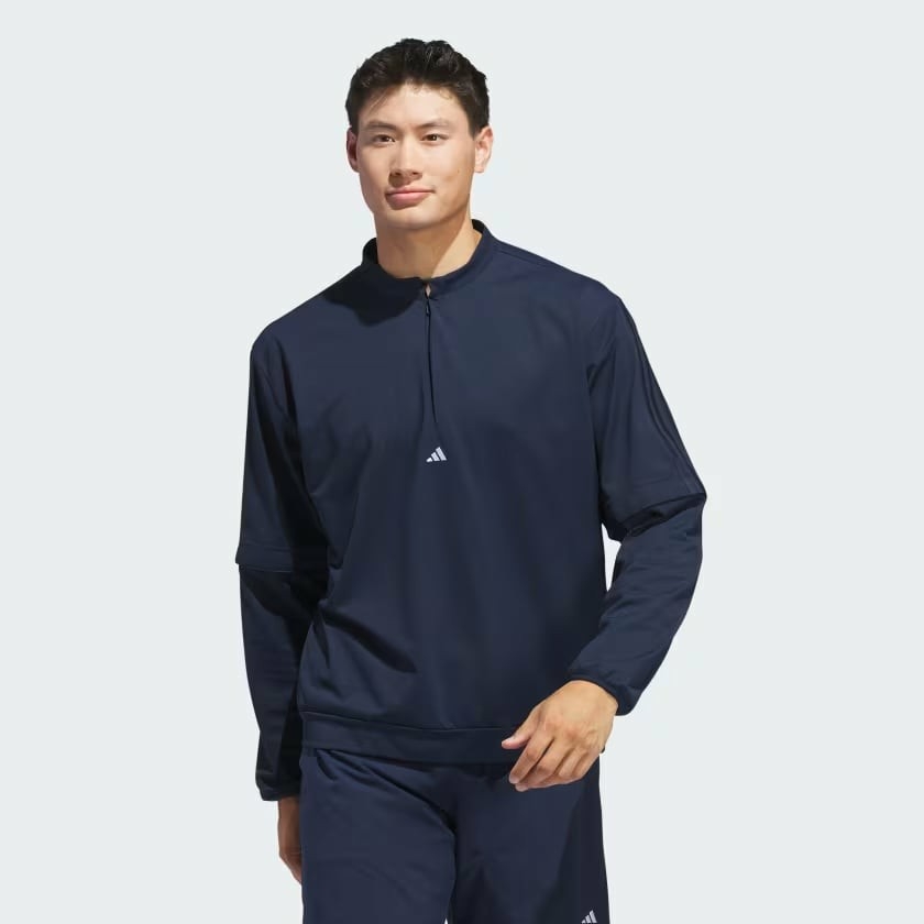 Áo Khoác Adidas Chính Hãng - Ultimate365 Half-Zip Pullover - Màu Xanh | JapanSport IR7148