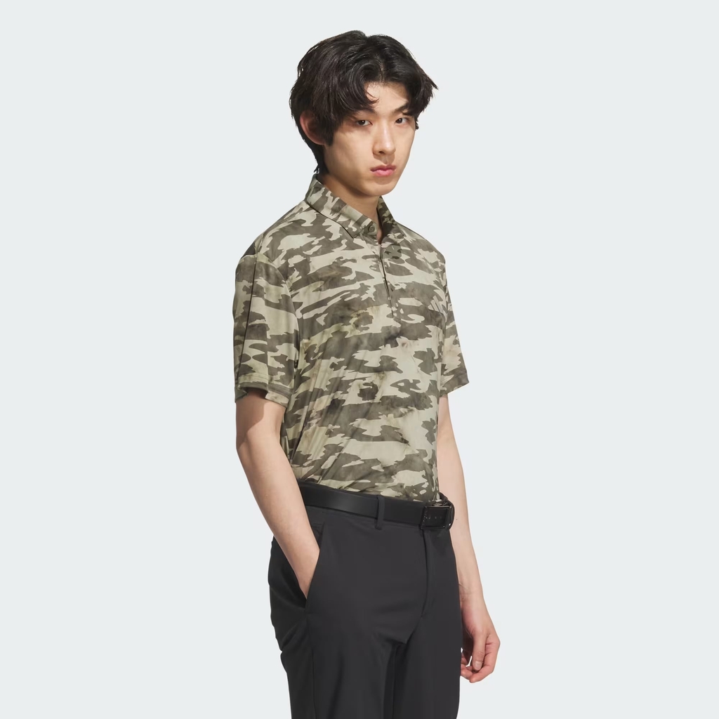 Áo Polo Adidas Nam Chính Hãng -  Sleeveless polo shirt with a printed design on the front - Màu Xanh | JapanSport JF6280